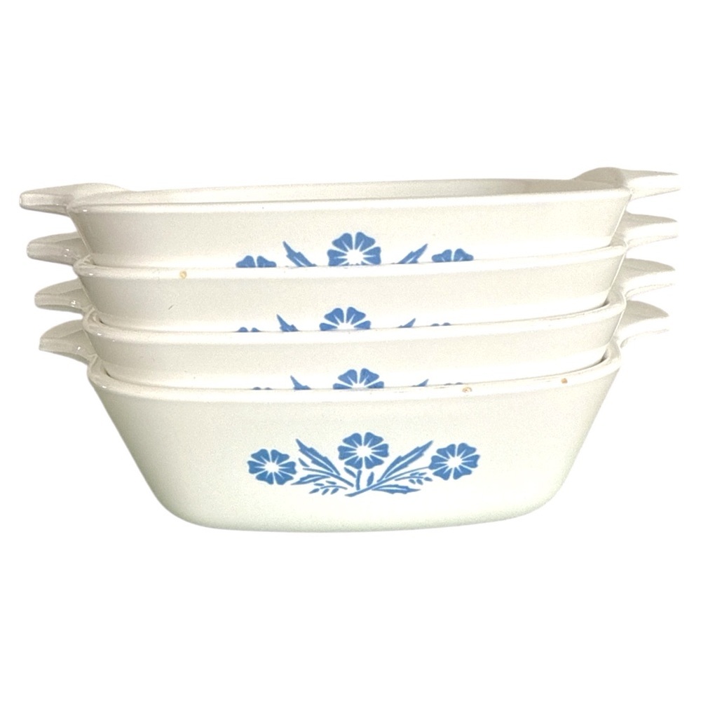 Vintage Corning Ware Coneflower P-41 Petite Pans - Set of 4